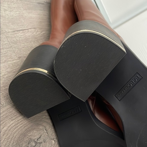 NWT BCBGeneration Brown Leather Knee-High Fall Boots women size 9 - Picture 4 of 7